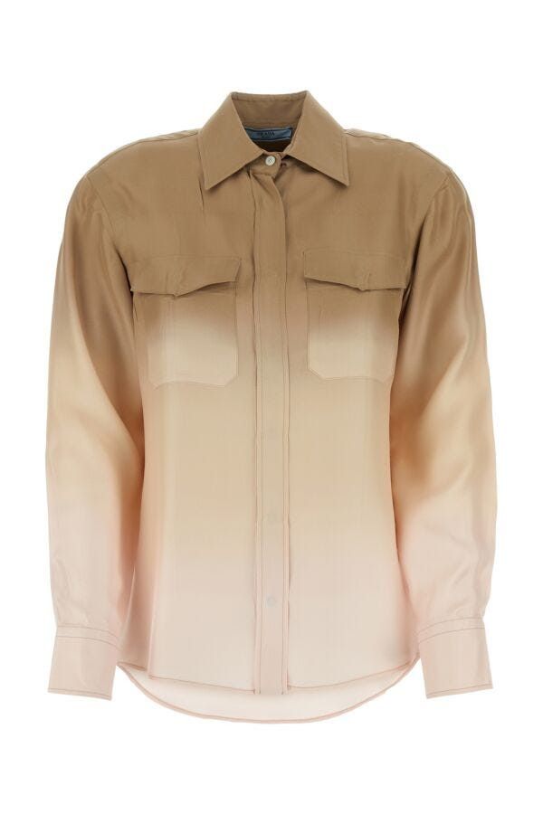 Prada Multicolor Twill Shirt Size S / US 4 / IT 40 - 3 Thumbnail