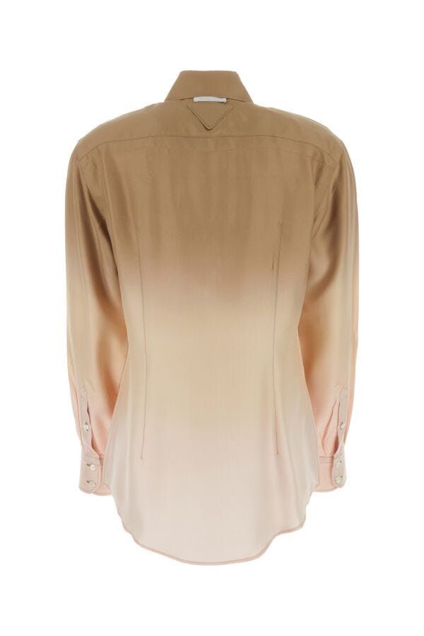 Prada Multicolor Twill Shirt Size S / US 4 / IT 40 - 4 Thumbnail