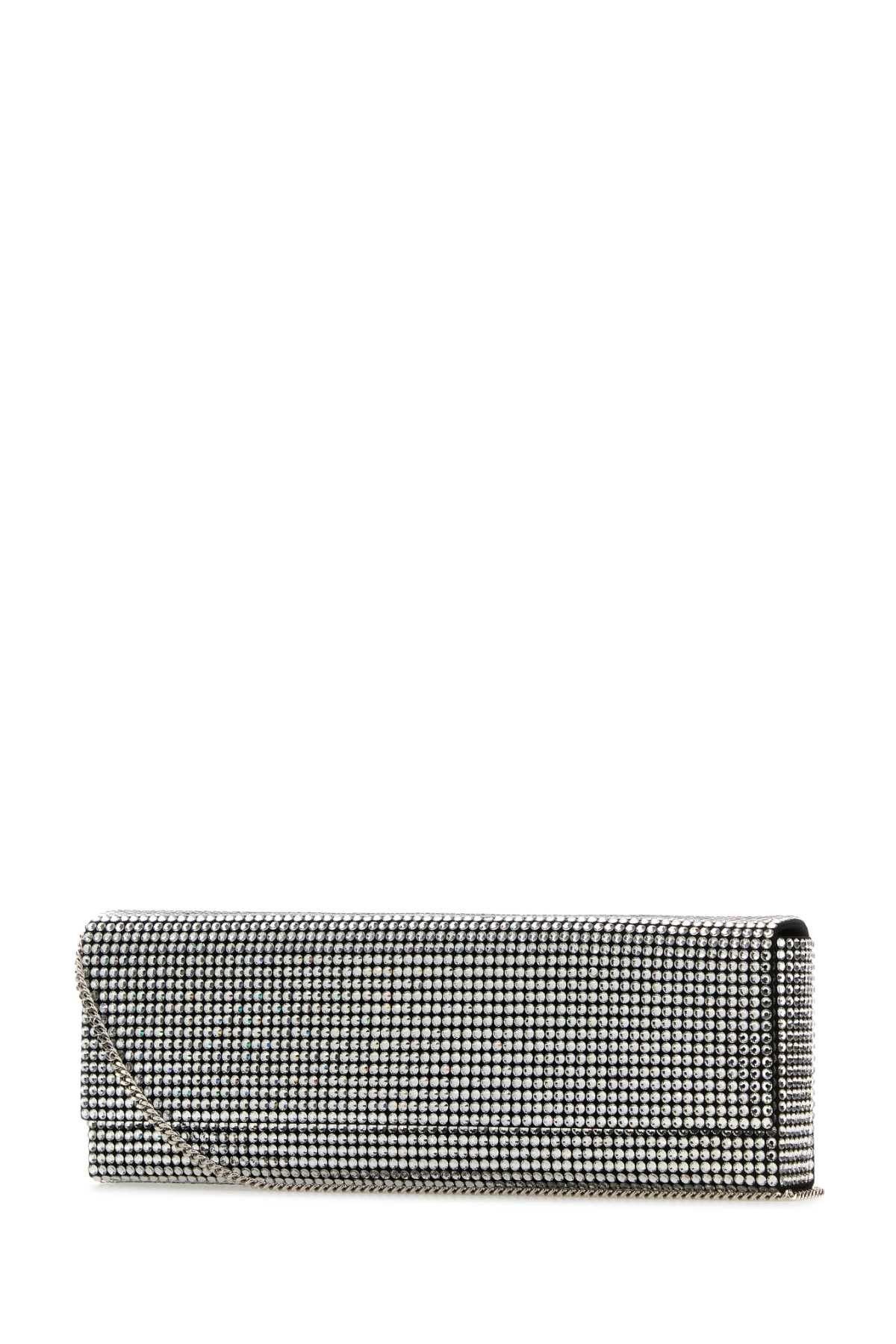 Amina Muaddi Embellished Satin Amini Paloma Clutch Size ONE SIZE - 2 Thumbnail