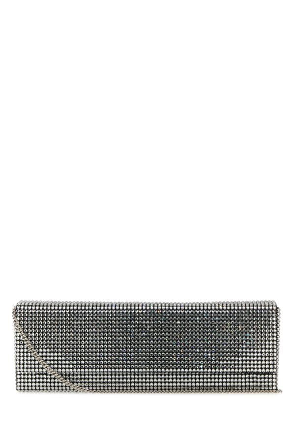 Amina Muaddi Embellished Satin Amini Paloma Clutch Size ONE SIZE - 3 Thumbnail