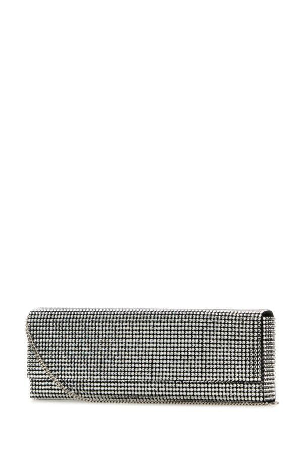 Amina Muaddi Embellished Satin Amini Paloma Clutch Size ONE SIZE - 4 Thumbnail