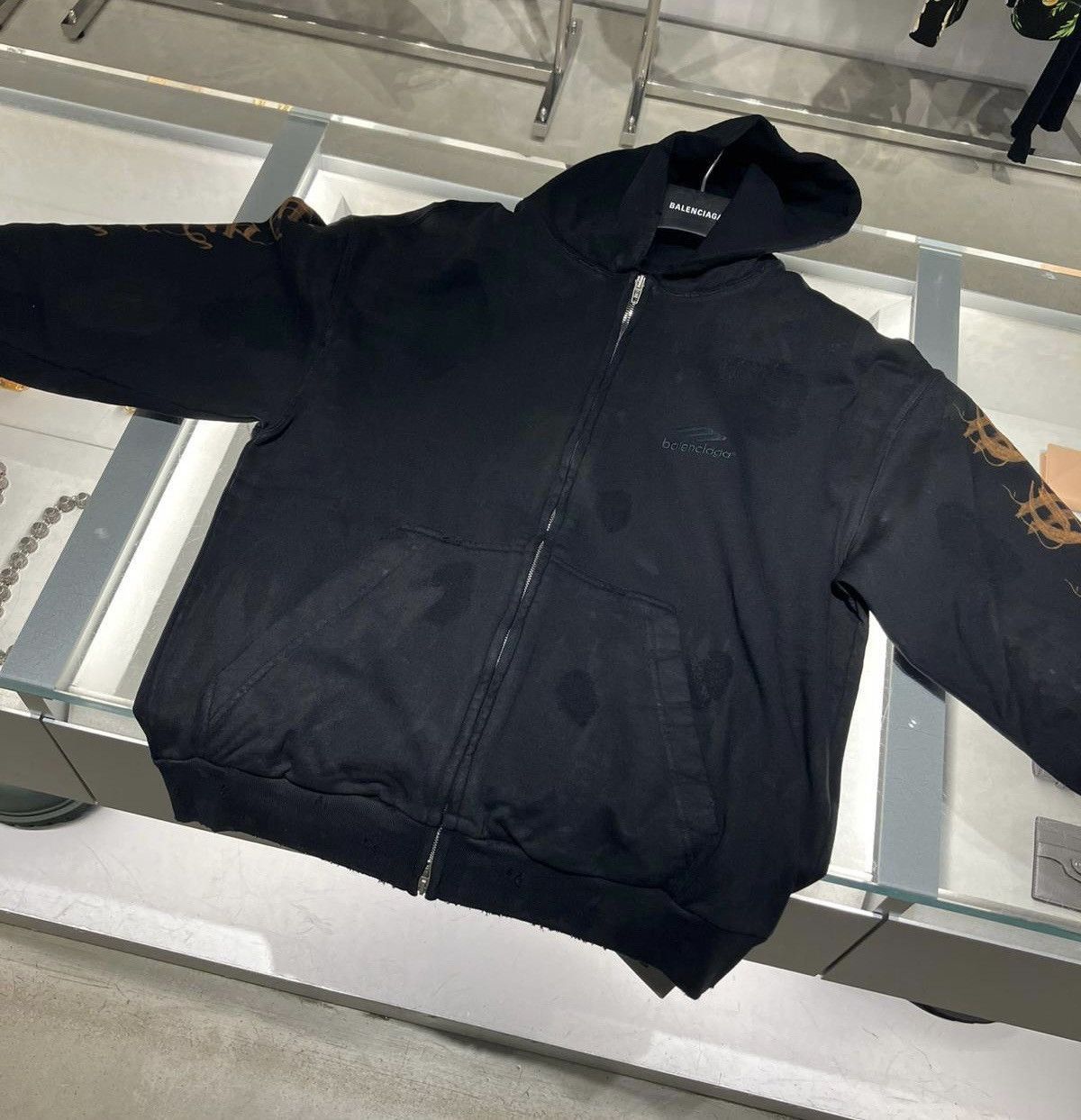 Balenciaga Balenciaga Heavy Metal Hoodie Size US M / EU 48-50 / 2 - 2 Thumbnail