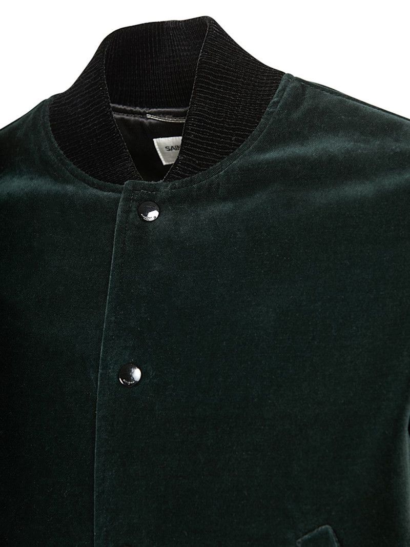 Saint Laurent Paris $3.2K VALUE Logo cotton velvet teddy jacket Size US L / EU 52-54 / 3 - 4 Thumbnail