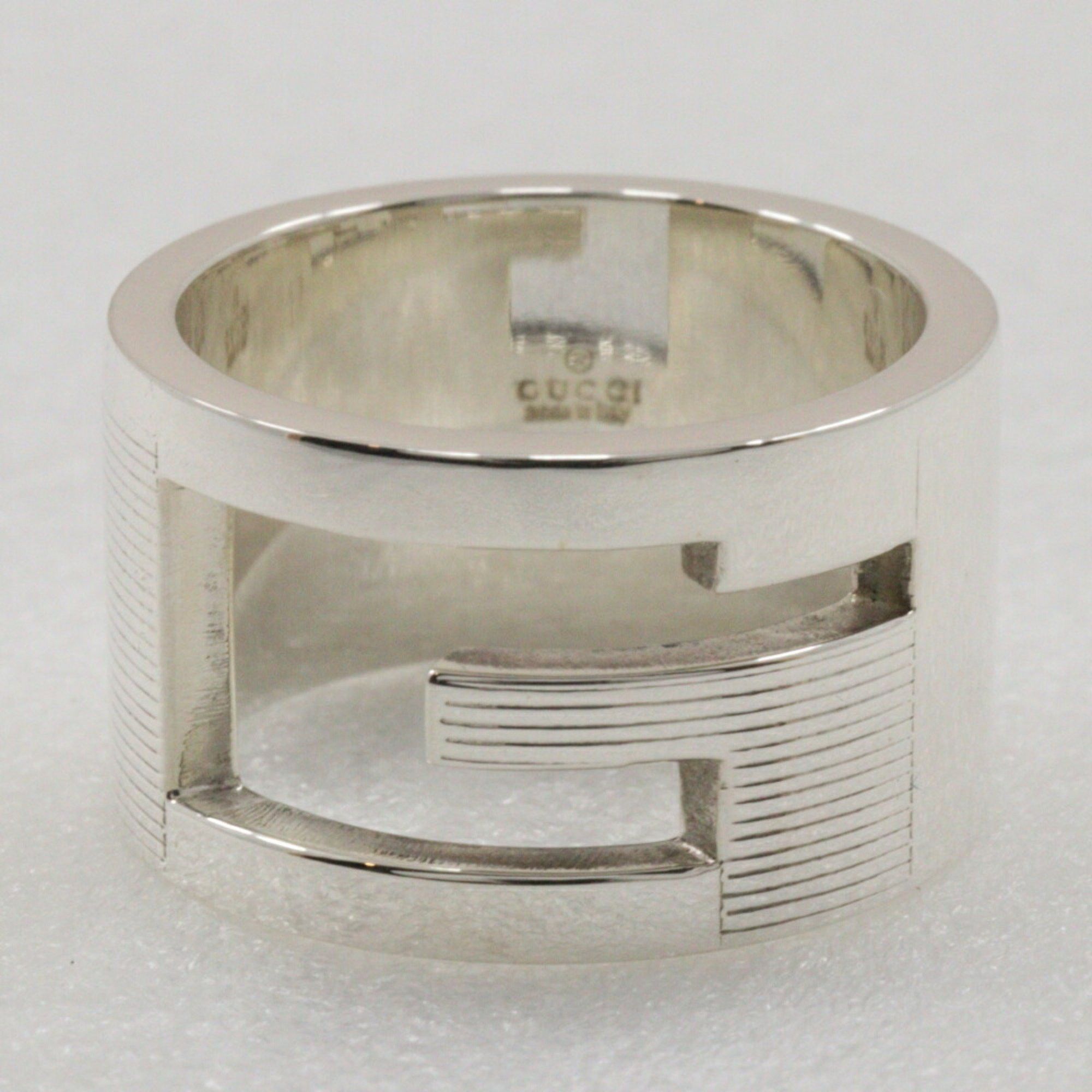 Gucci Gucci Branded G wide ring size 12 ring, silver 925, approx. 10.8g for women Size ONE SIZE - 4 Thumbnail