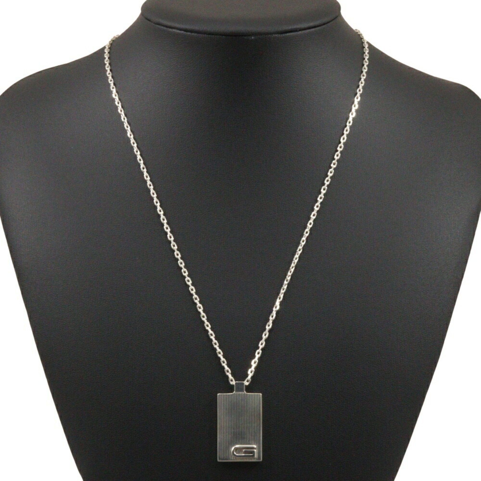 Gucci Gucci G mark necklace plate Silver 925 Approx. 21.0g Unisex Size ONE SIZE - 2 Thumbnail