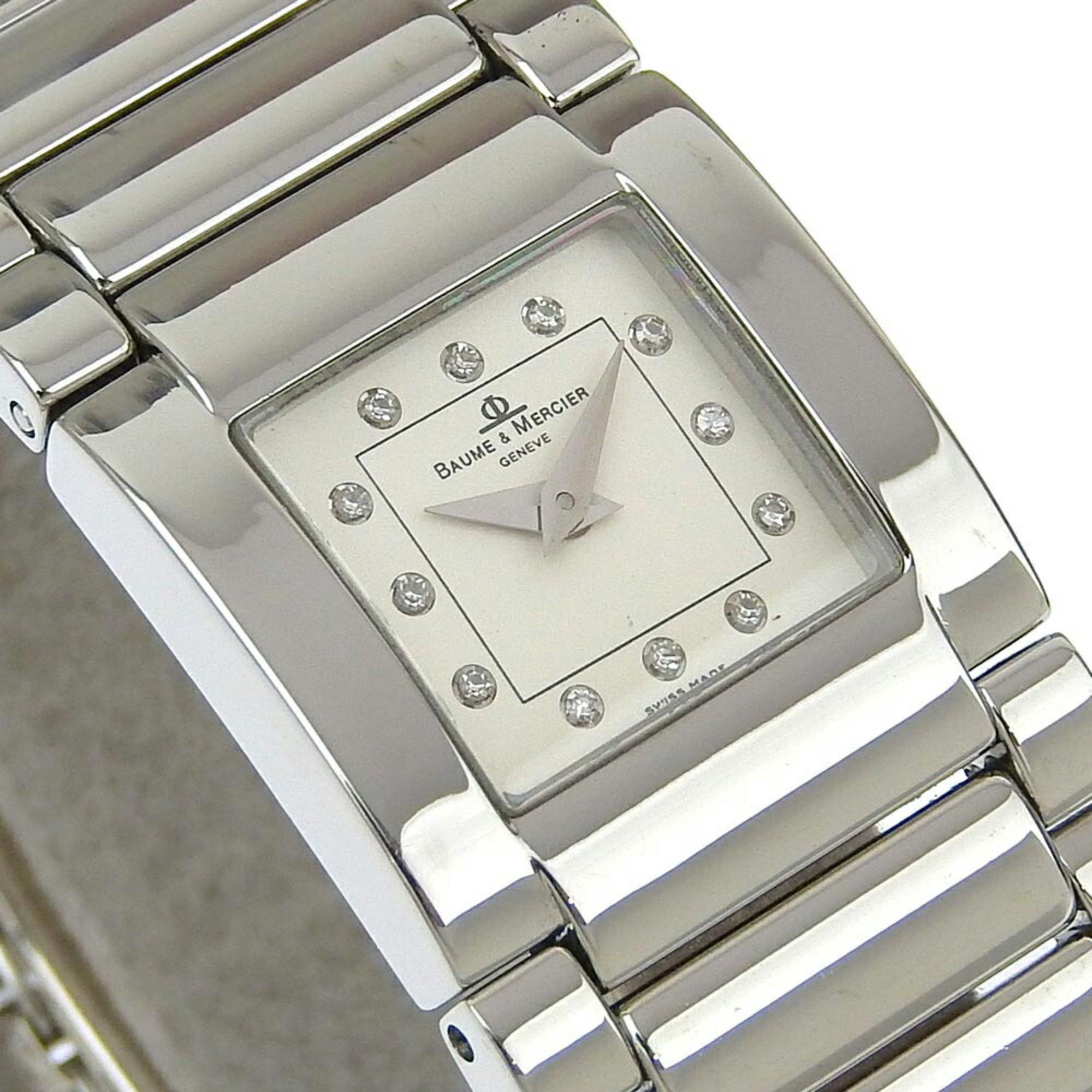 Other Baume & Mercier Catwalk Watch 12P Diamond MV045219 Stainless Steel Quartz Analog Display White Dial Ladies Size ONE SIZE - 3 Thumbnail