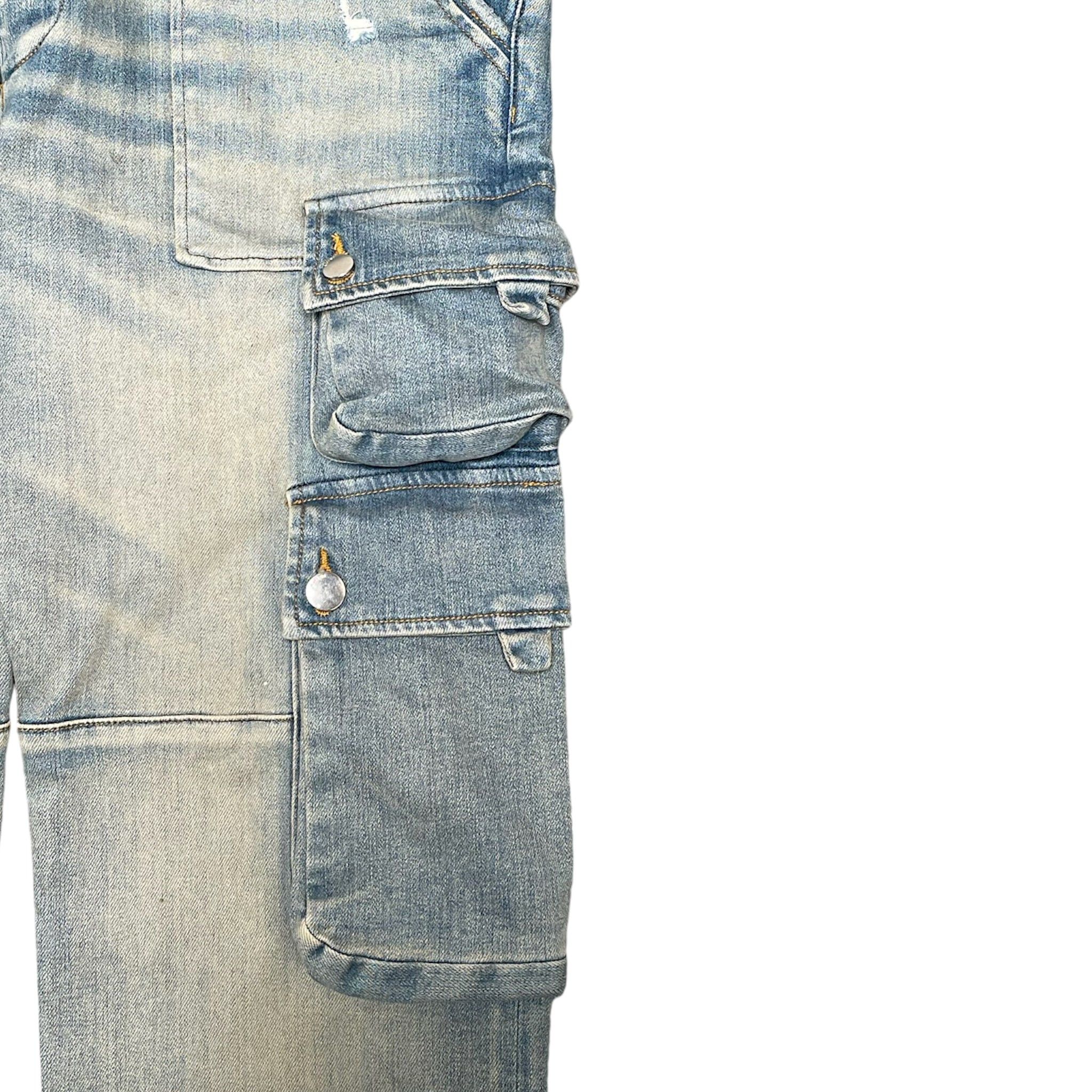 Amiri Amiri Tactical Cargo Jeans Antique Indigo Size US 32 / EU 48 - 3 Thumbnail