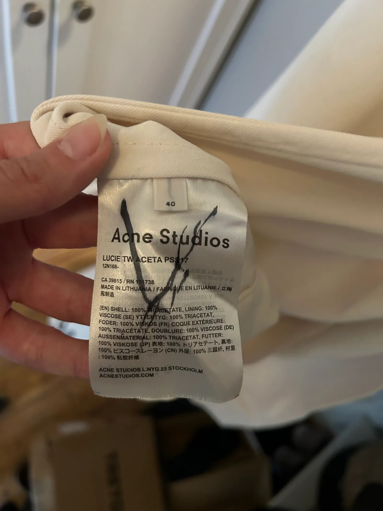 Acne Studios Acne Studios Lucie Trench Coat Ivory Trenchcoat Size M / US 6-8 / IT 42-44 - 3 Thumbnail