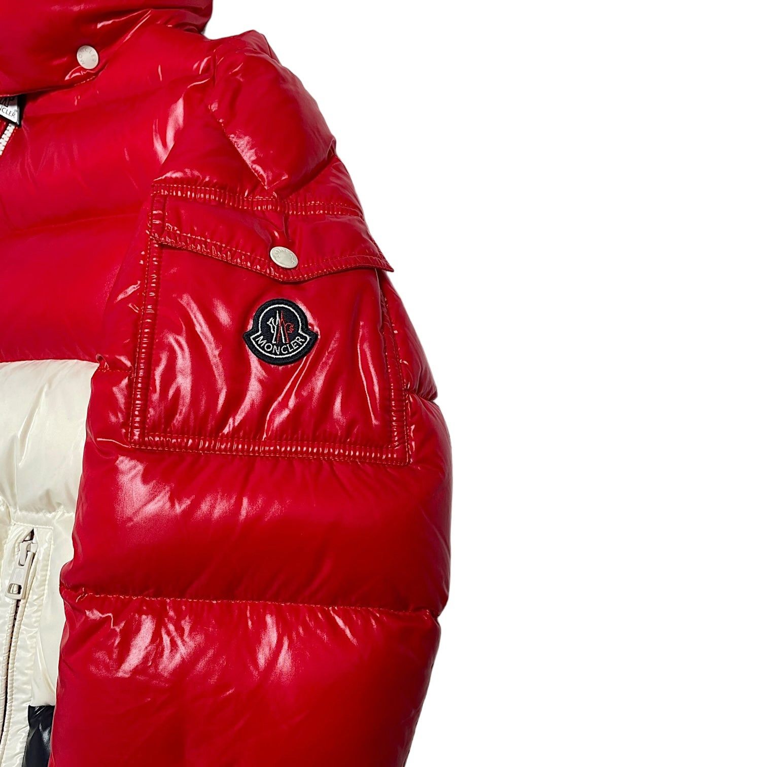 x Kith Rochebrune Classic Down Jacket Red White Navy Outerwear