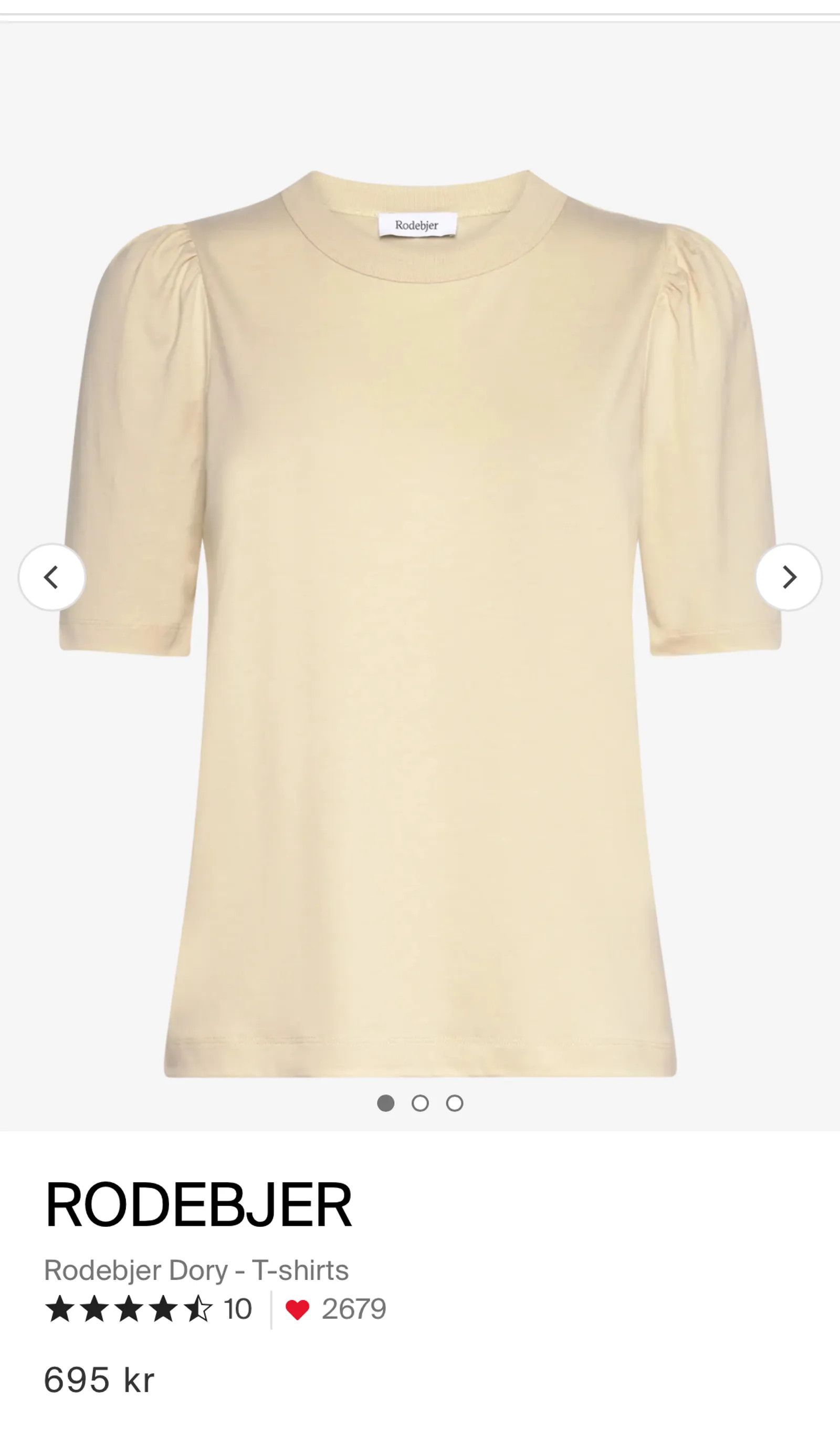 Rodebjer Rodebjer Topp Dory Short Sleeve T-shirt Size XS / US 0-2 / IT 36-38 - 3 Thumbnail