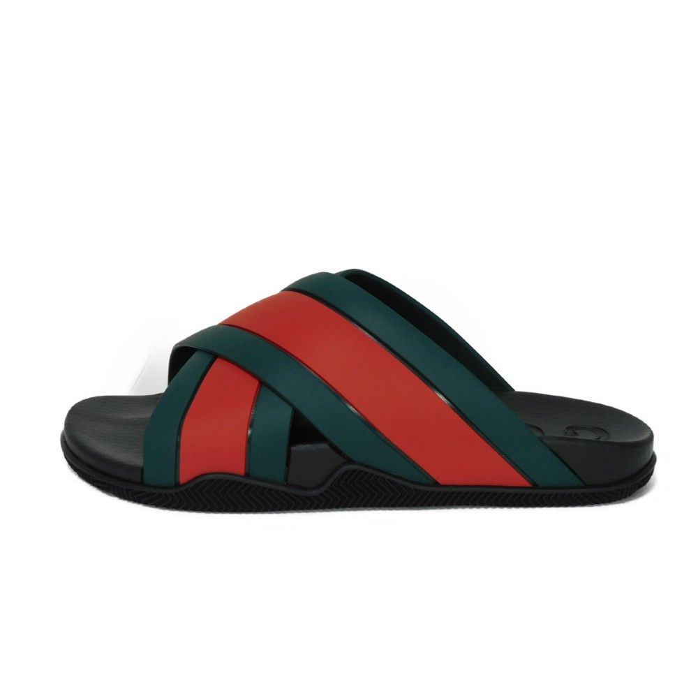 Gucci Gucci Web Stripe Slide Sandals Plastic Shoes 630326