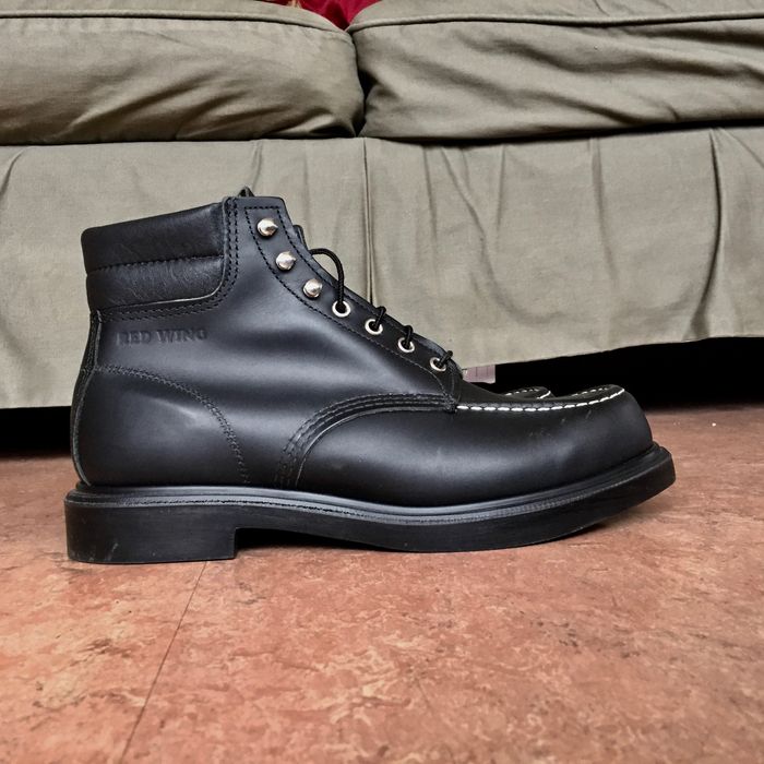 Red Wing Japanese exclusive 8133 moc toe supersole black | Grailed