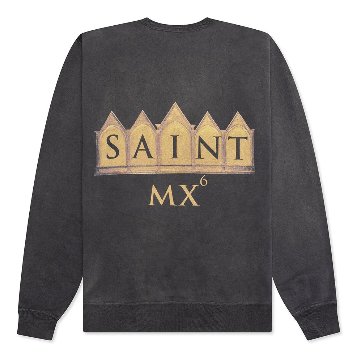 Saint Michael Face Crewneck Sweatshirt Black Size US L / EU 52-54 / 3 - 2 Thumbnail