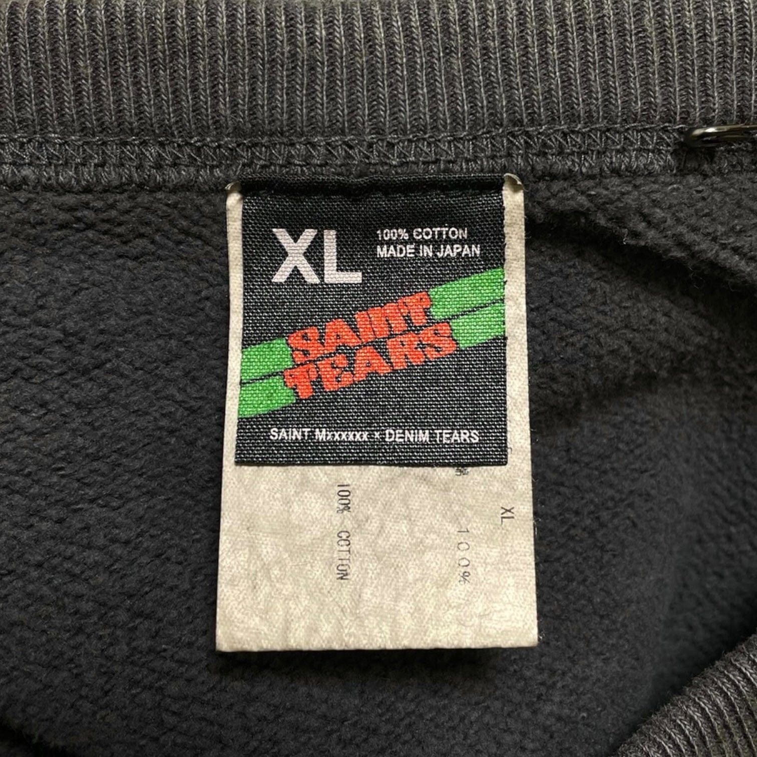 Saint Michael x Denim Tears ST Crewneck Sweatshirt Vintage Black Size US L / EU 52-54 / 3 - 4 Thumbnail