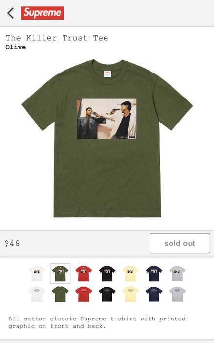 Supreme the killer t shirt cheap