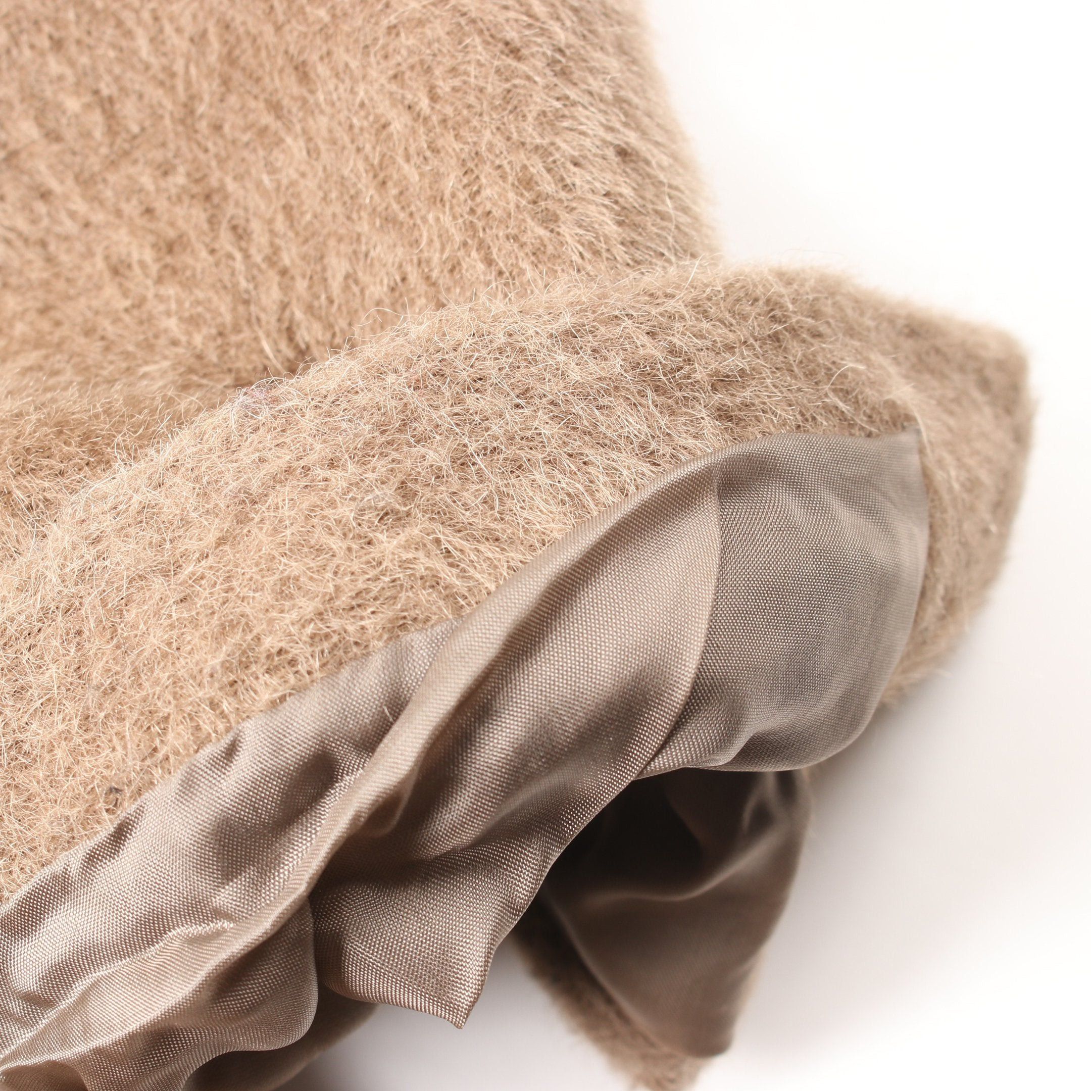 Brunello Cucinelli Brunello Cucinelli Fur Coat Alpaca Wool Gray Brown Size ONE SIZE - 7 Thumbnail