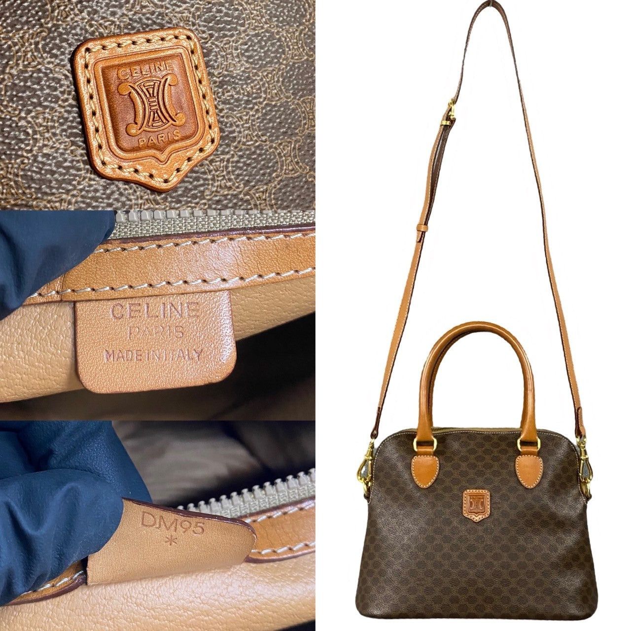 Celine Celine Shoulder Bag Brown Leather Size ONE SIZE - 3 Thumbnail