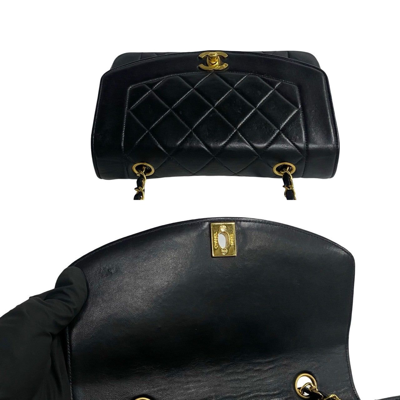 Chanel Chanel Shoulder Bag Black Lambskin Size ONE SIZE - 8 Thumbnail