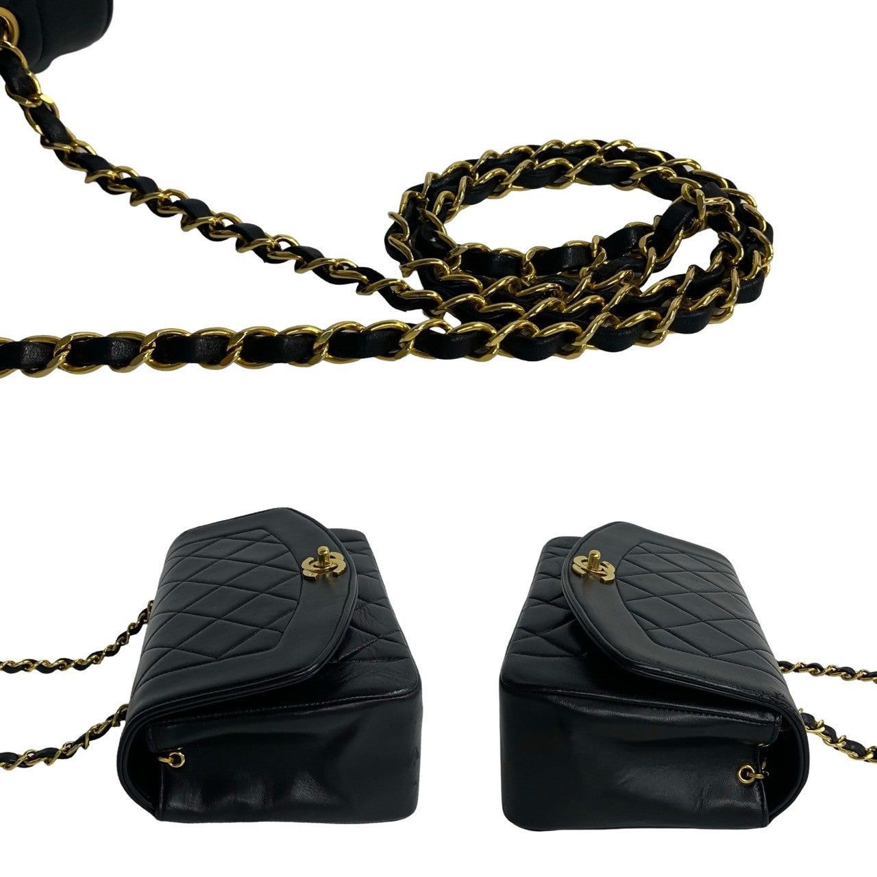 Chanel Chanel Shoulder Bag Black Lambskin Size ONE SIZE - 5 Thumbnail