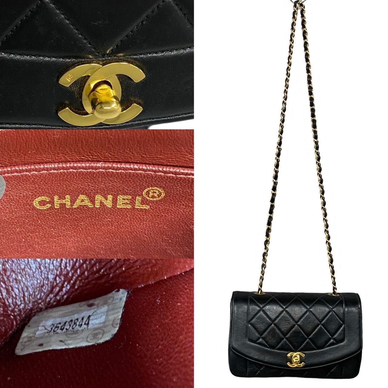 Chanel Chanel Shoulder Bag Black Lambskin Size ONE SIZE - 3 Thumbnail