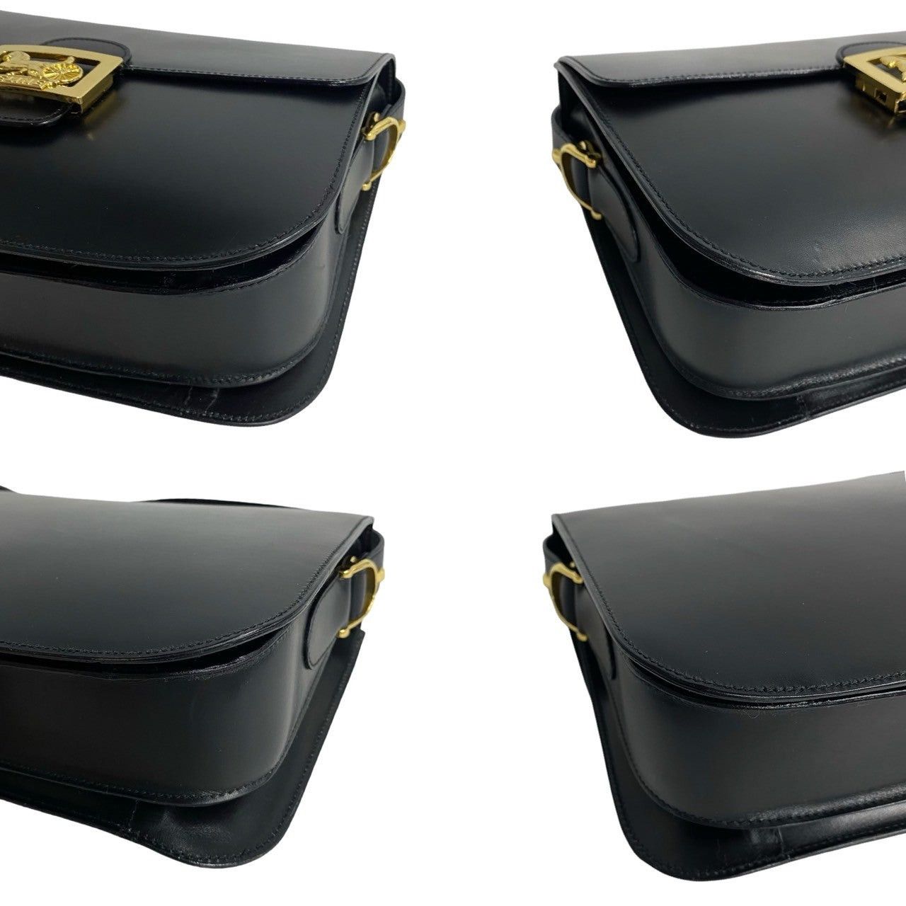 Celine Celine Shoulder Bag Black Leather Size ONE SIZE - 6 Thumbnail