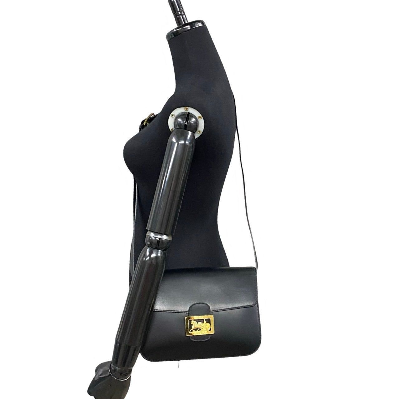 Celine Celine Shoulder Bag Black Leather Size ONE SIZE - 2 Thumbnail