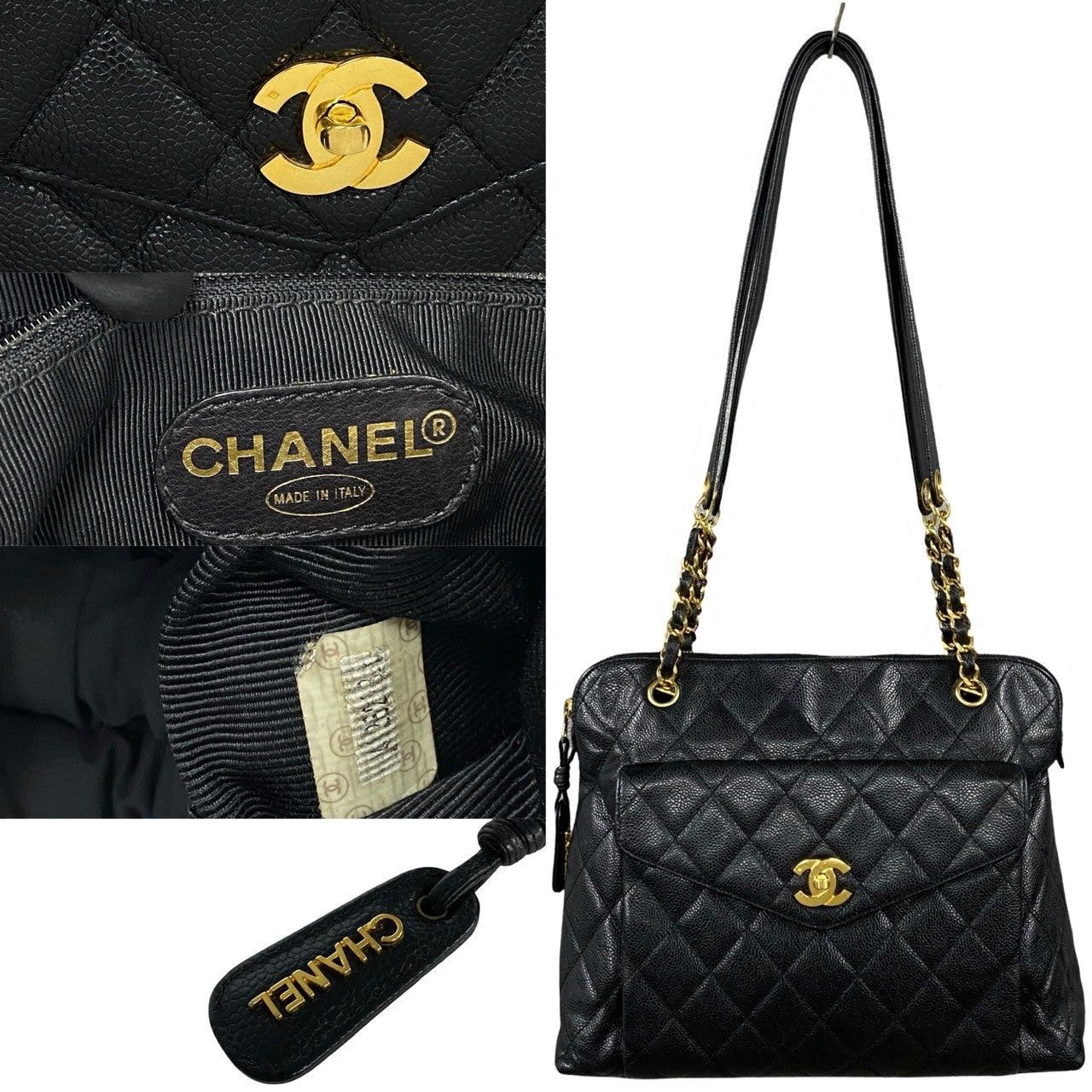 Chanel Chanel Shoulder Bag Black Caviar Size ONE SIZE - 3 Thumbnail