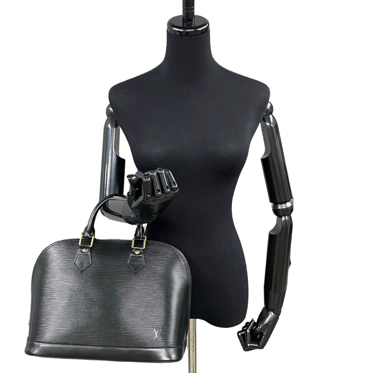 Louis Vuitton Louis Vuitton Handbag Black Leather Size ONE SIZE - 2 Thumbnail