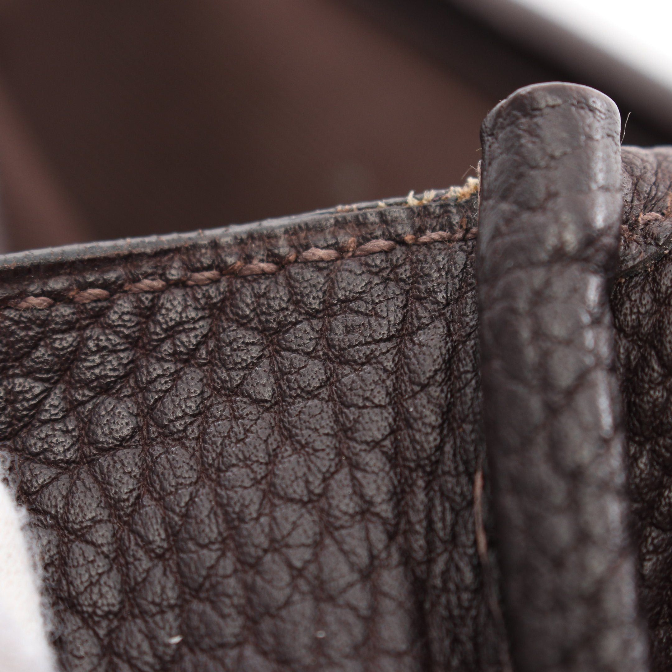 Hermes Hermes Victoria Messenger Shoulder Bag Toile Officier Leather Dark Brown Silver Hardware □B Stamp (Manufactured Around 1998) Size ONE SIZE - 5 Thumbnail