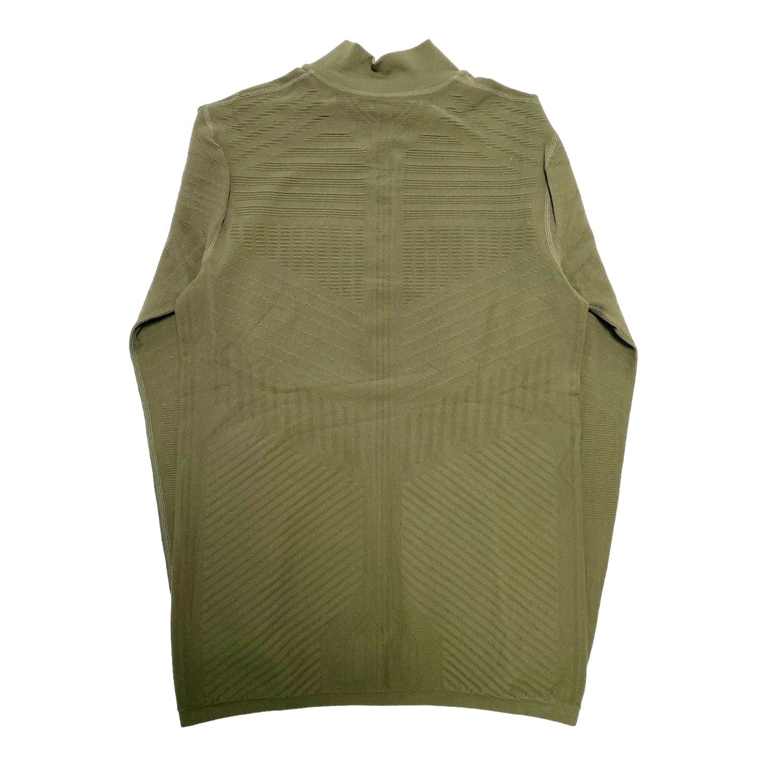Prada Techno Knit Sports Quarter Zip Sweater Olive | Grailed