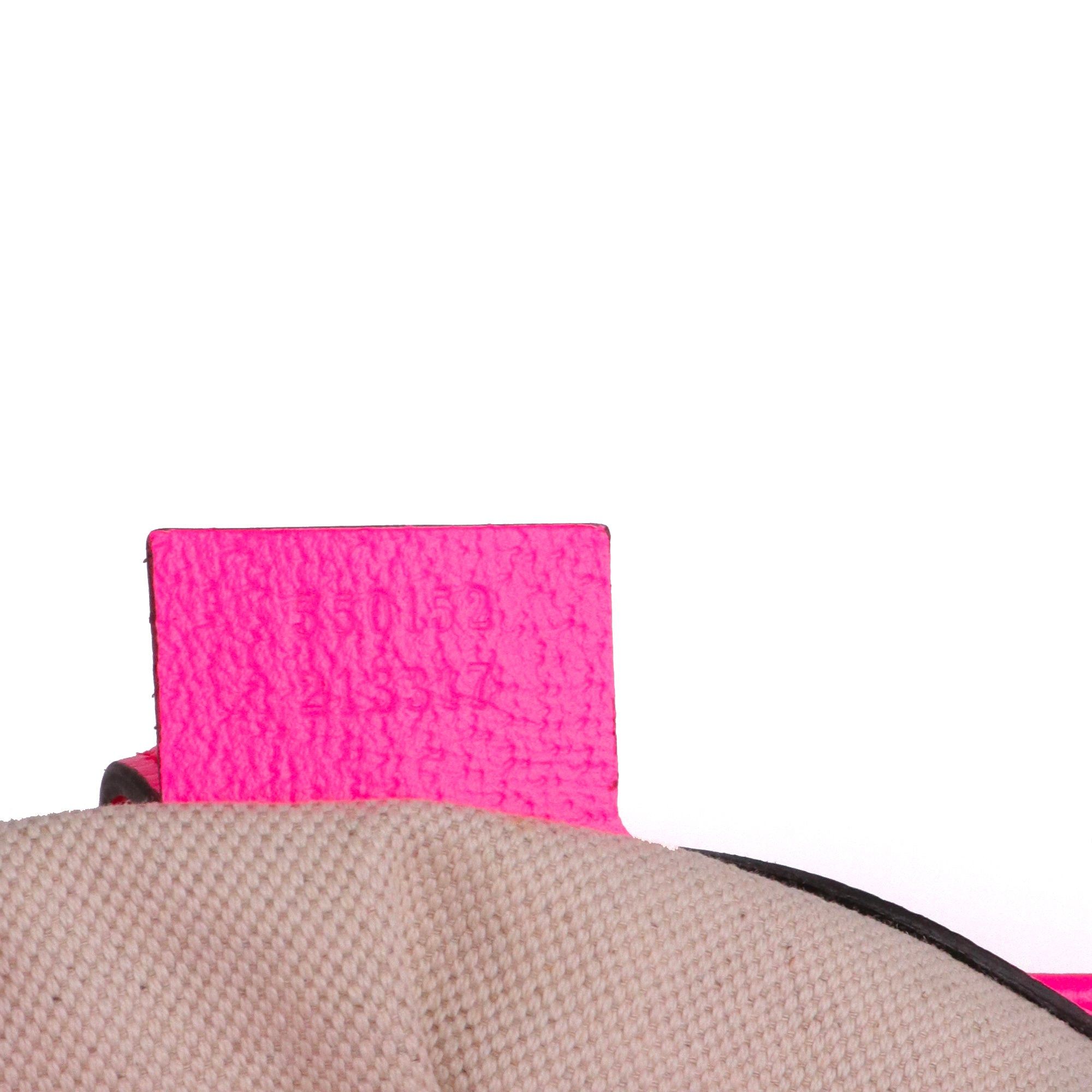 Gucci GUCCI - Small Gucci Jackie 1961 shoulder bag in pink canvas and leather, limited edition Size ONE SIZE - 8 Thumbnail