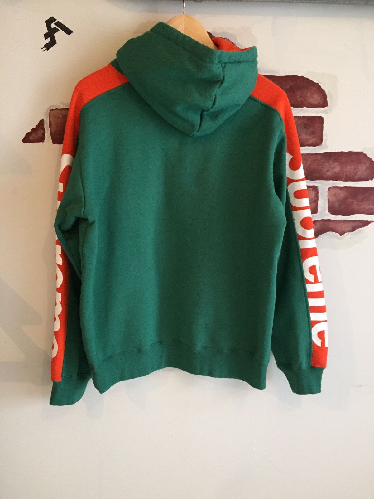 Green and 2025 orange supreme hoodie