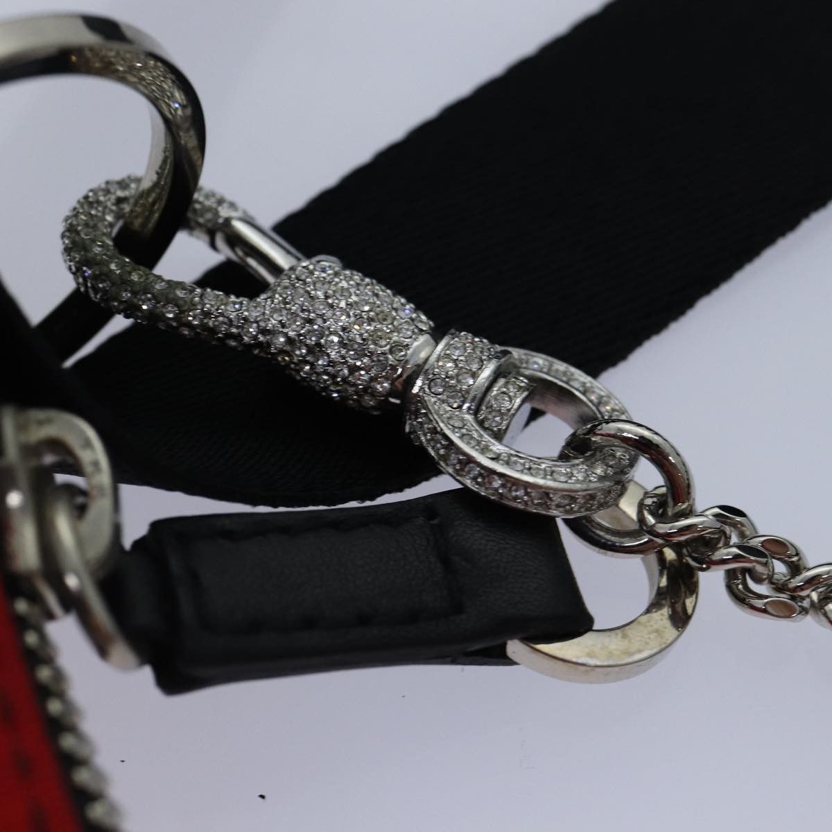 Dior Hardcore Red Silk Shoulder Bag (Pre-Owned) Size ONE SIZE - 11 Thumbnail