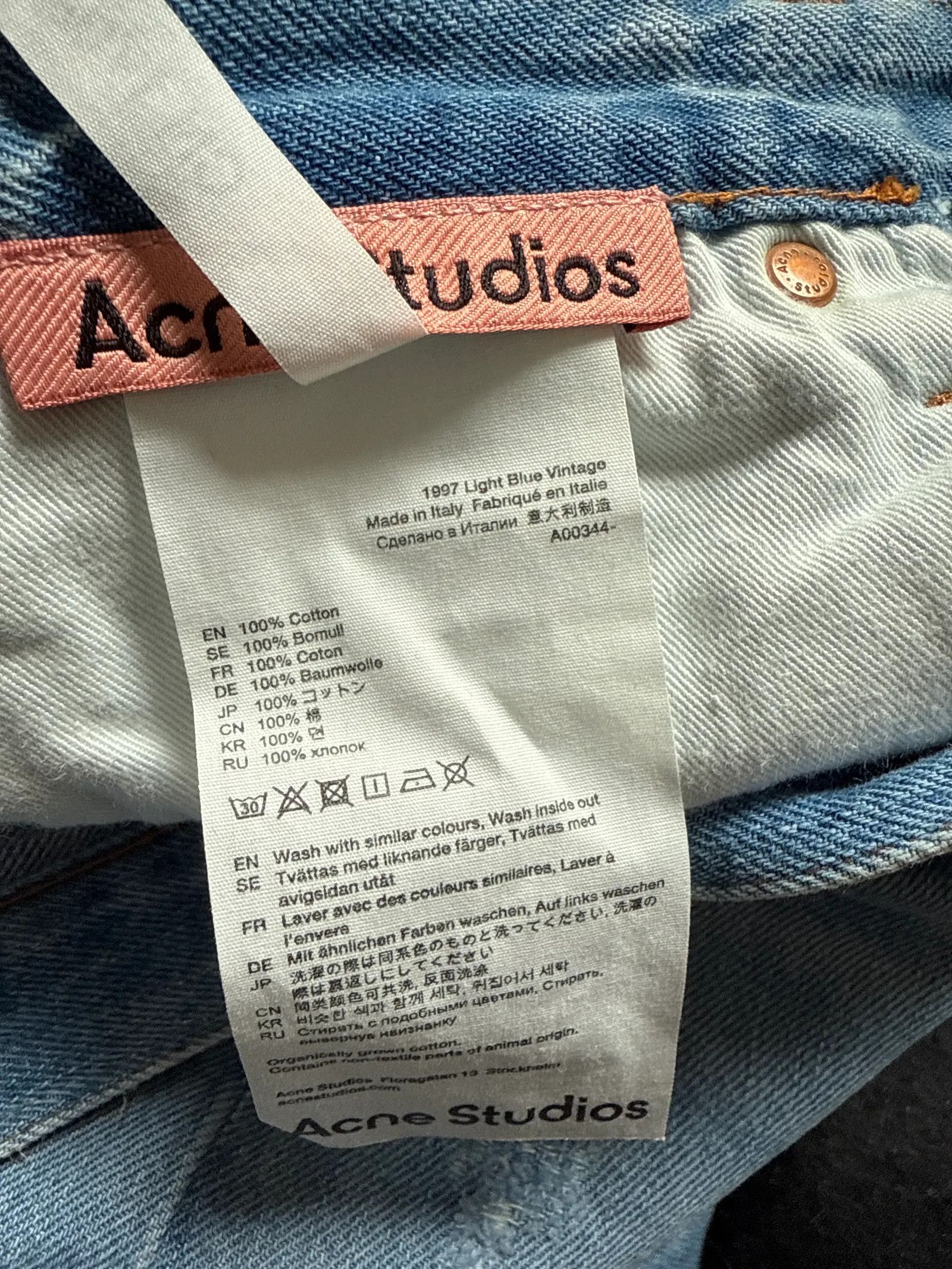 Acne Studios Acne Studios 1997 light blue vintage Jeans Size 26" / US 2 / IT 38 - 3 Thumbnail