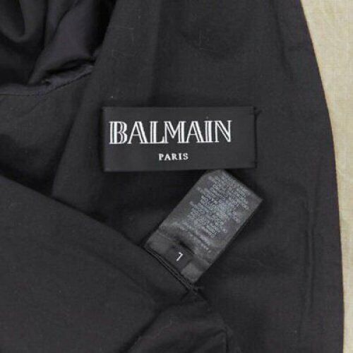 Balmain BALMAIN gridwork asymmetric zip biker jacket Size US L / EU 52-54 / 3 - 10 Thumbnail