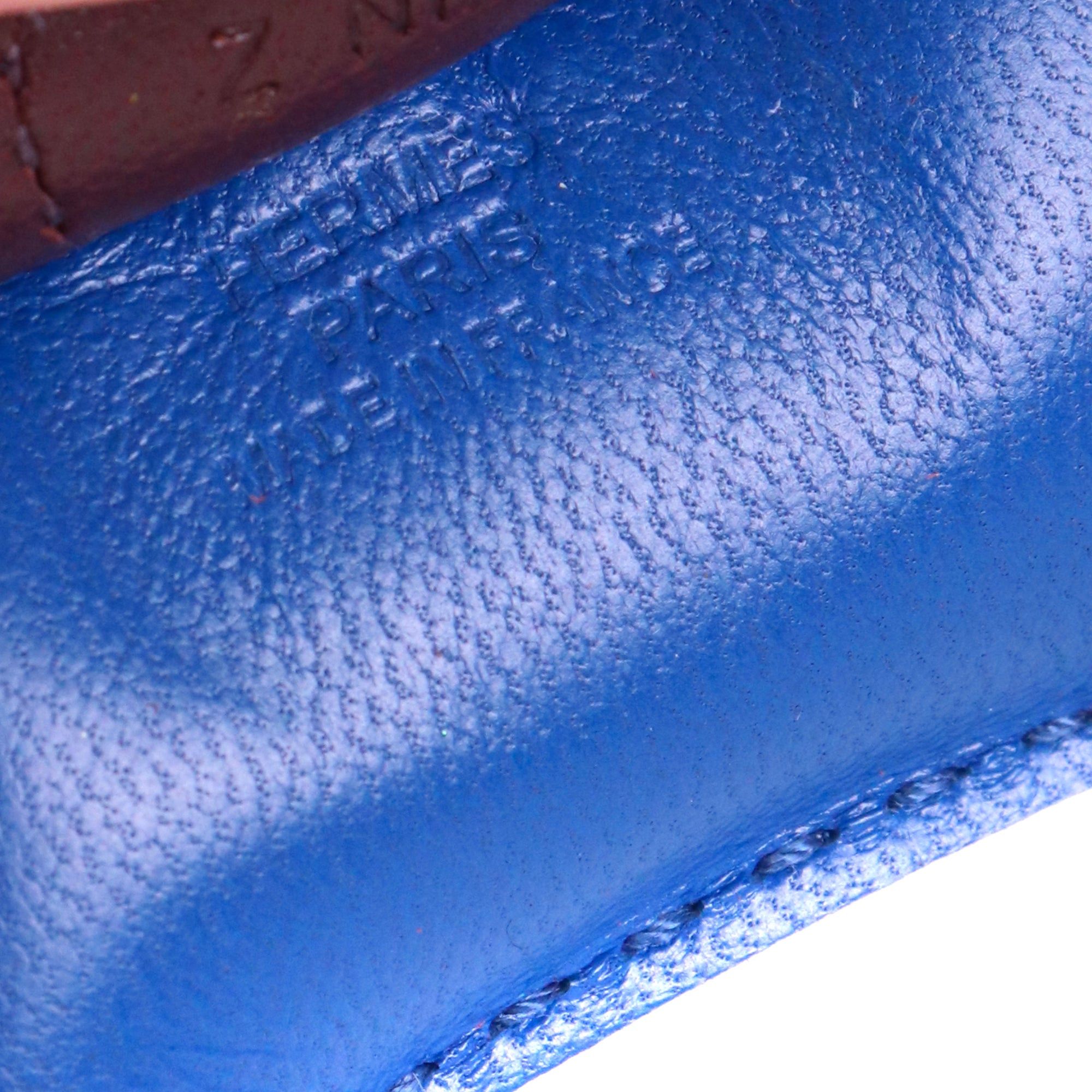 Hermes HERMÈS - Rodéo PM Hermès bag jewels in blue leather Size ONE SIZE - 4 Thumbnail