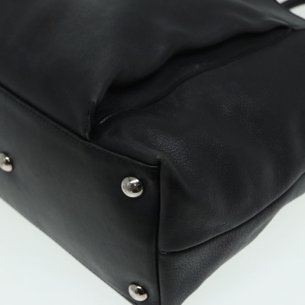 Gucci Black Leather Handbag (Pre-Owned) Size ONE SIZE - 7 Thumbnail