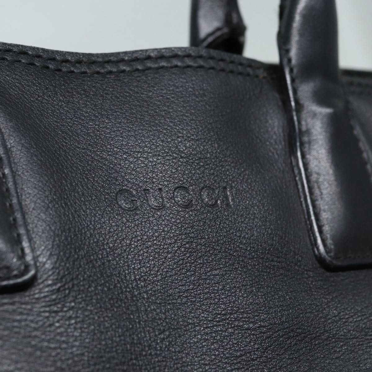 Gucci Black Leather Handbag (Pre-Owned) Size ONE SIZE - 14 Thumbnail
