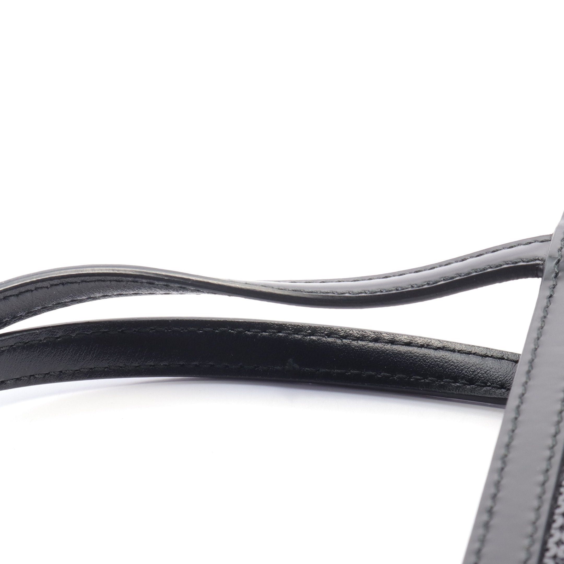 Prada Prada Handbag Logo Print Sequin Leather Black Size ONE SIZE - 6 Thumbnail