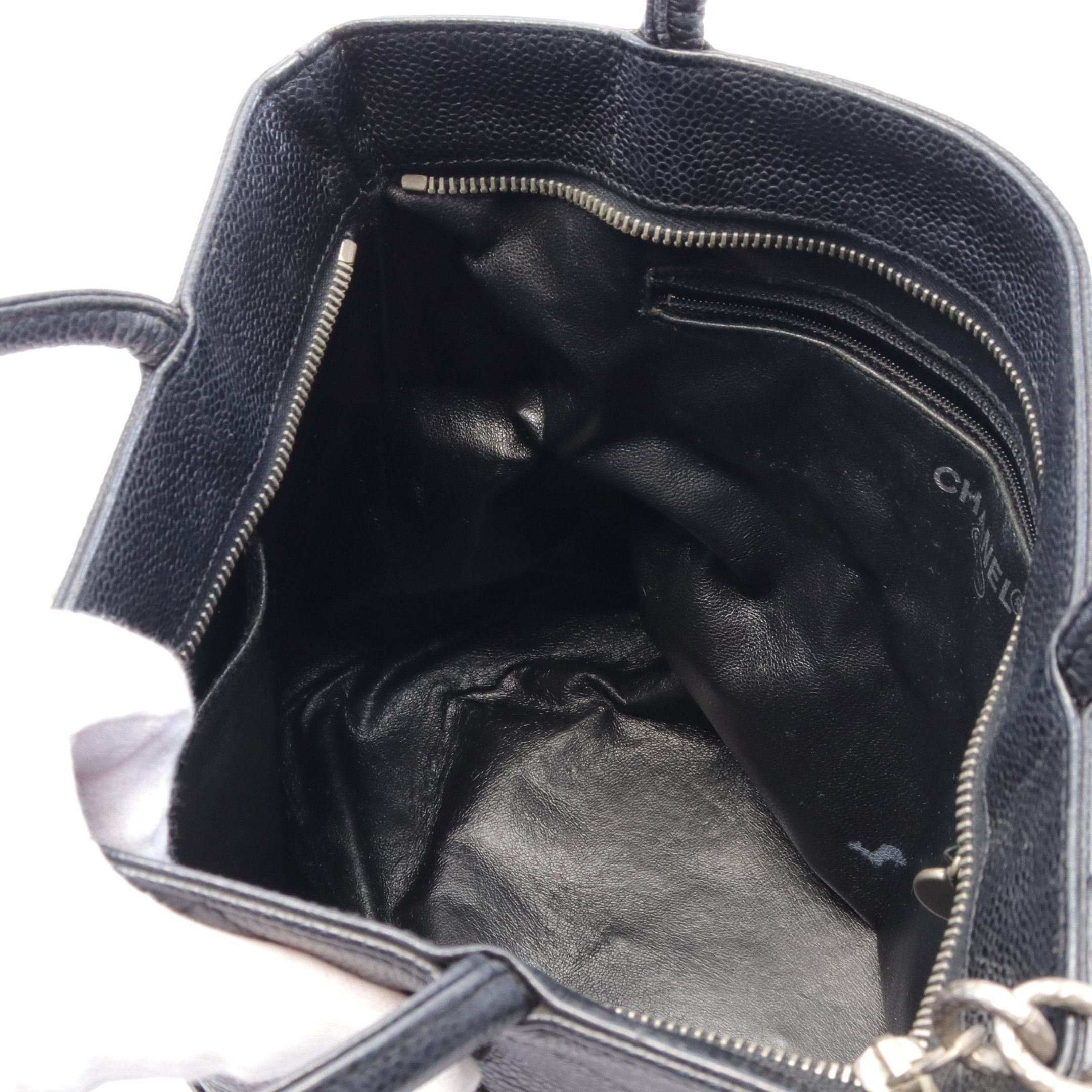 Chanel Chanel Reissue Tote Handbag Bag Caviar Skin Black Matte Silver Hardware Size ONE SIZE - 10 Thumbnail