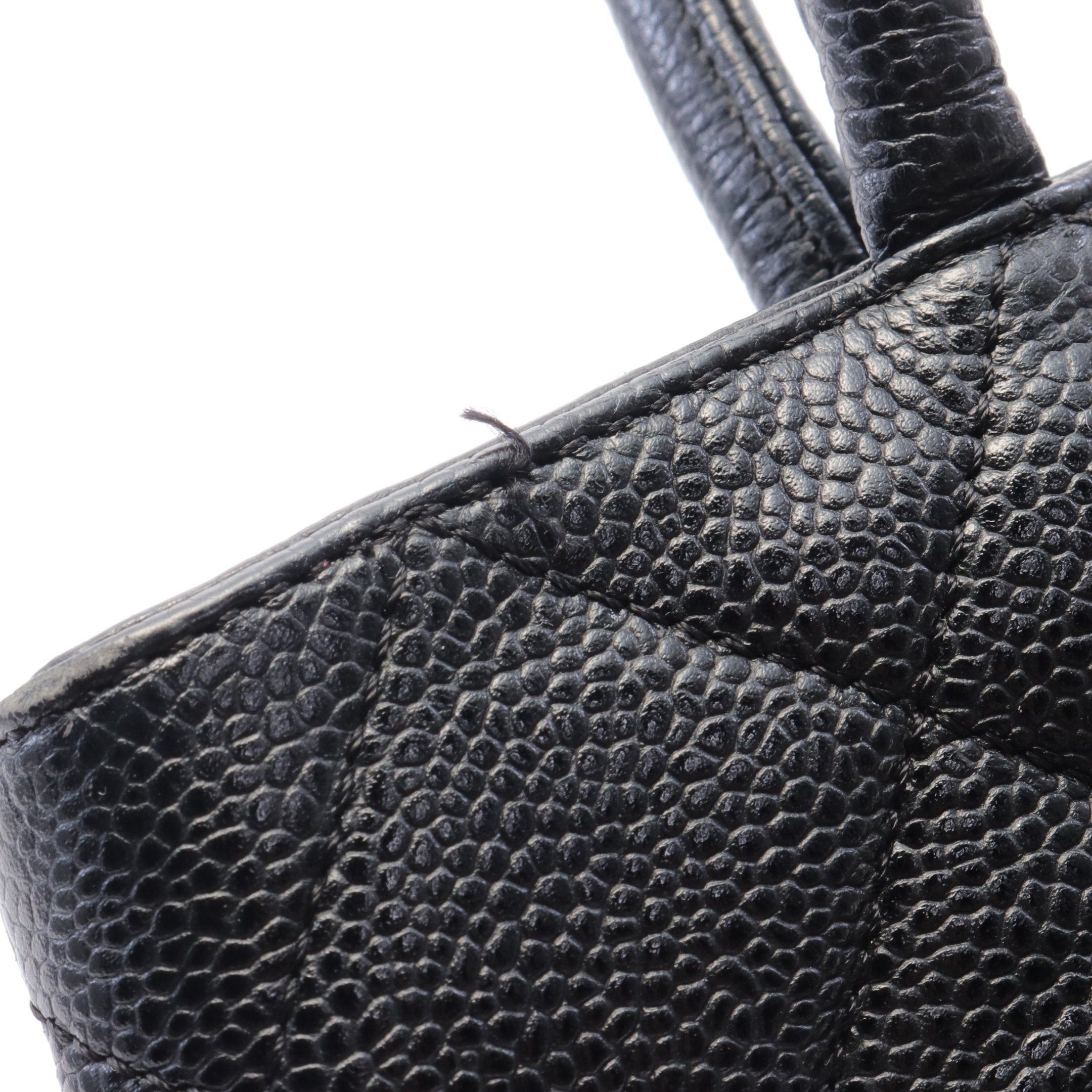 Chanel Chanel Reissue Tote Handbag Bag Caviar Skin Black Matte Silver Hardware Size ONE SIZE - 15 Thumbnail