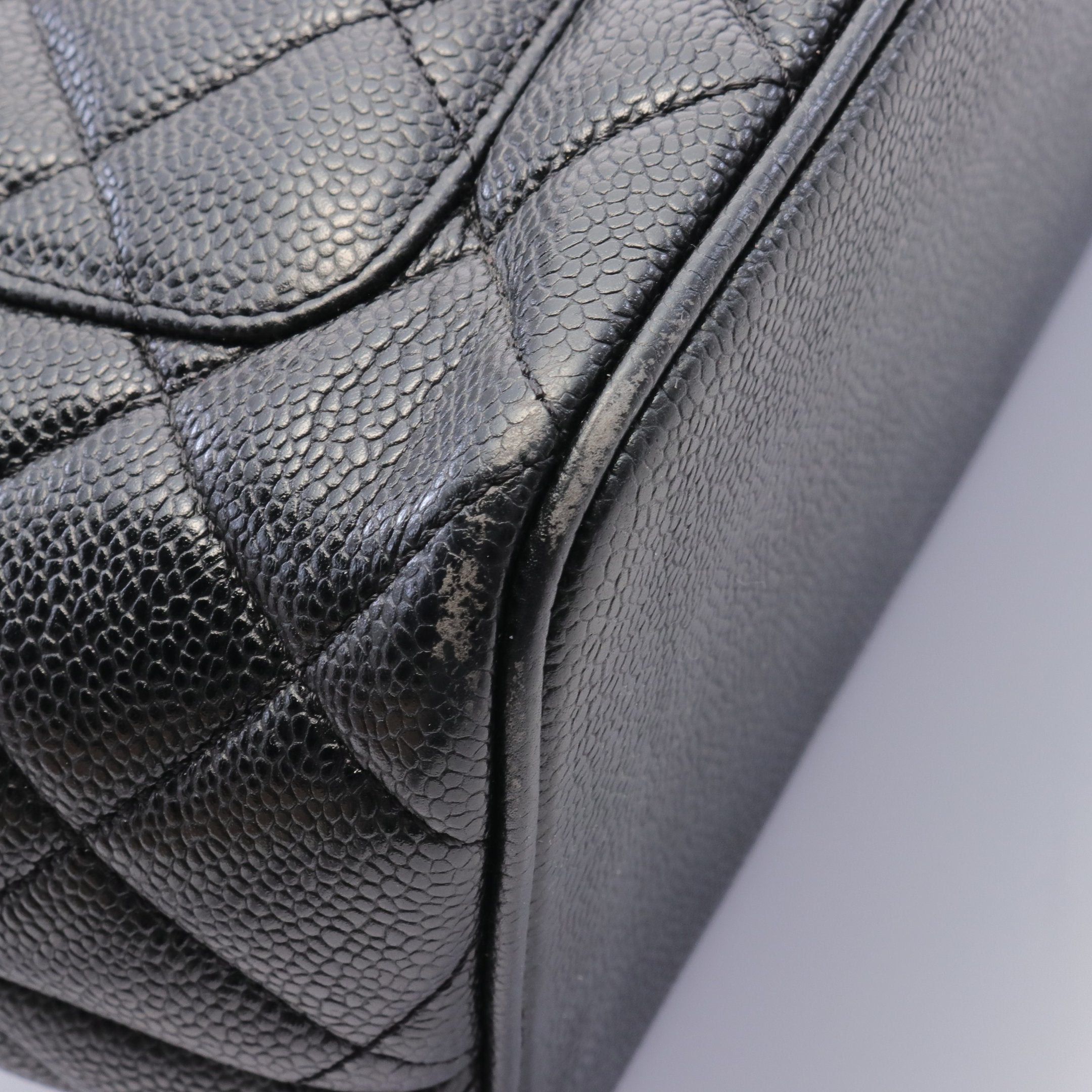 Chanel Chanel Reissue Tote Handbag Bag Caviar Skin Black Matte Silver Hardware Size ONE SIZE - 12 Thumbnail