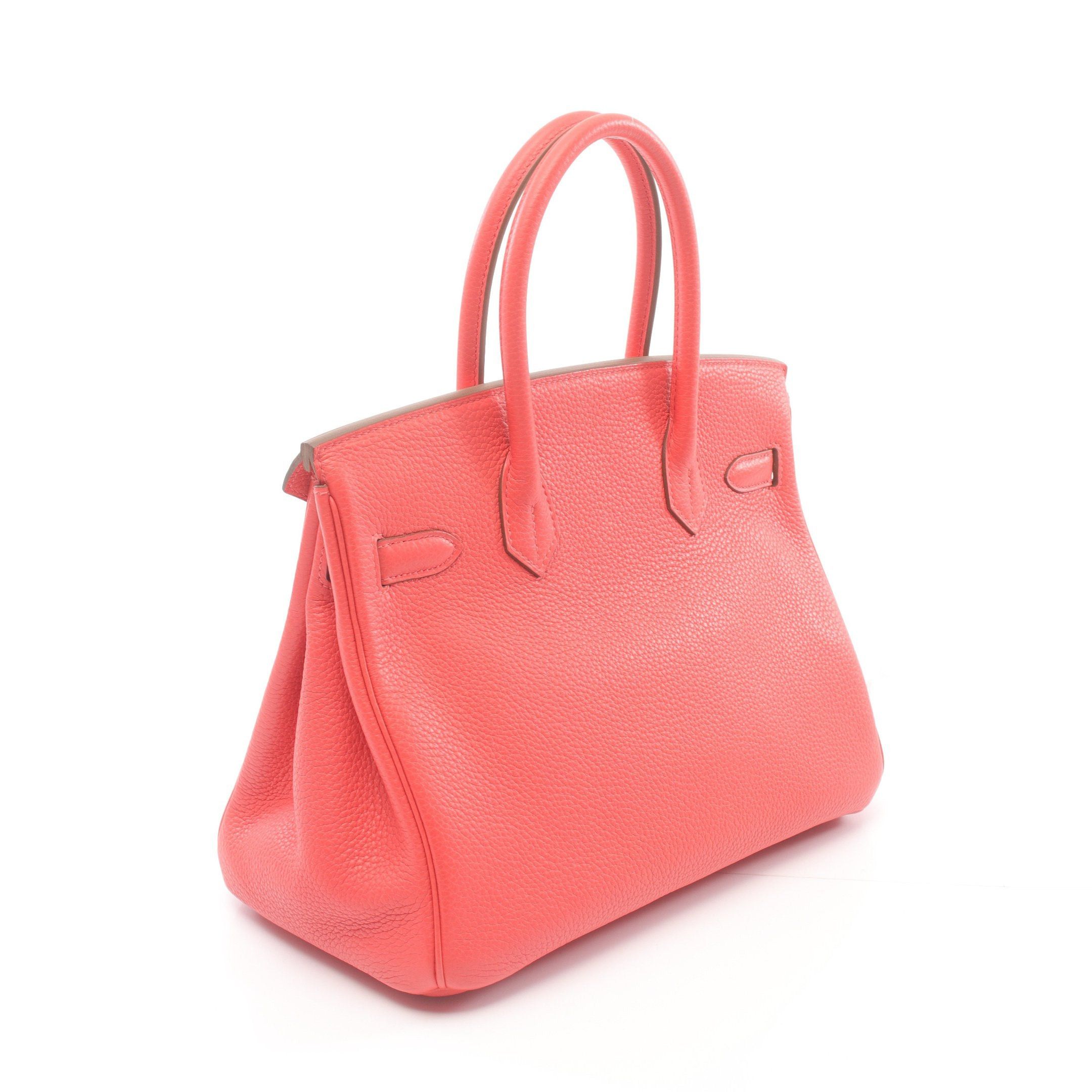 Hermes Hermes Birkin 30 Rose Jaipur Handbag Clemence Leather Coral Pink Gold Hardware □P Stamp Size ONE SIZE - 2 Thumbnail