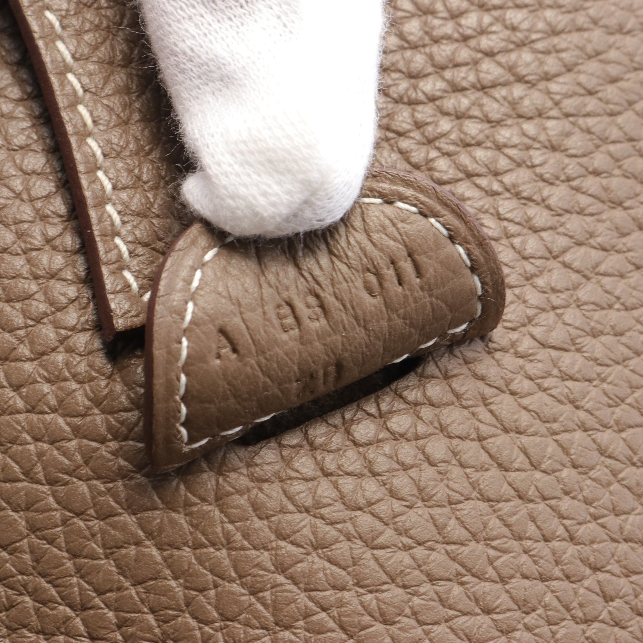 Hermes Hermes Evelyn 3 Troyes Pm Etoupe Shoulder Bag Clemence Leather Gray Brown Silver Hardware A Stamp Size ONE SIZE - 5 Thumbnail