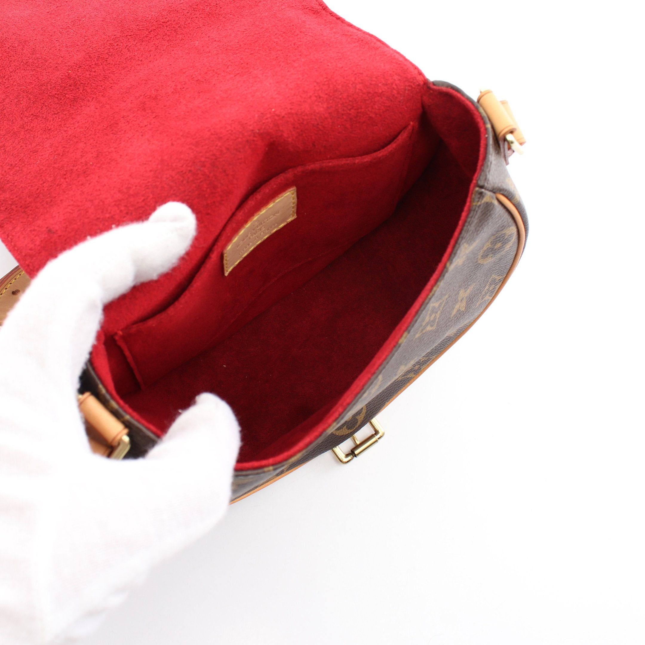 Louis Vuitton Louis Vuitton Tambourine Monogram Shoulder Bag Leather Brown Size ONE SIZE - 3 Thumbnail