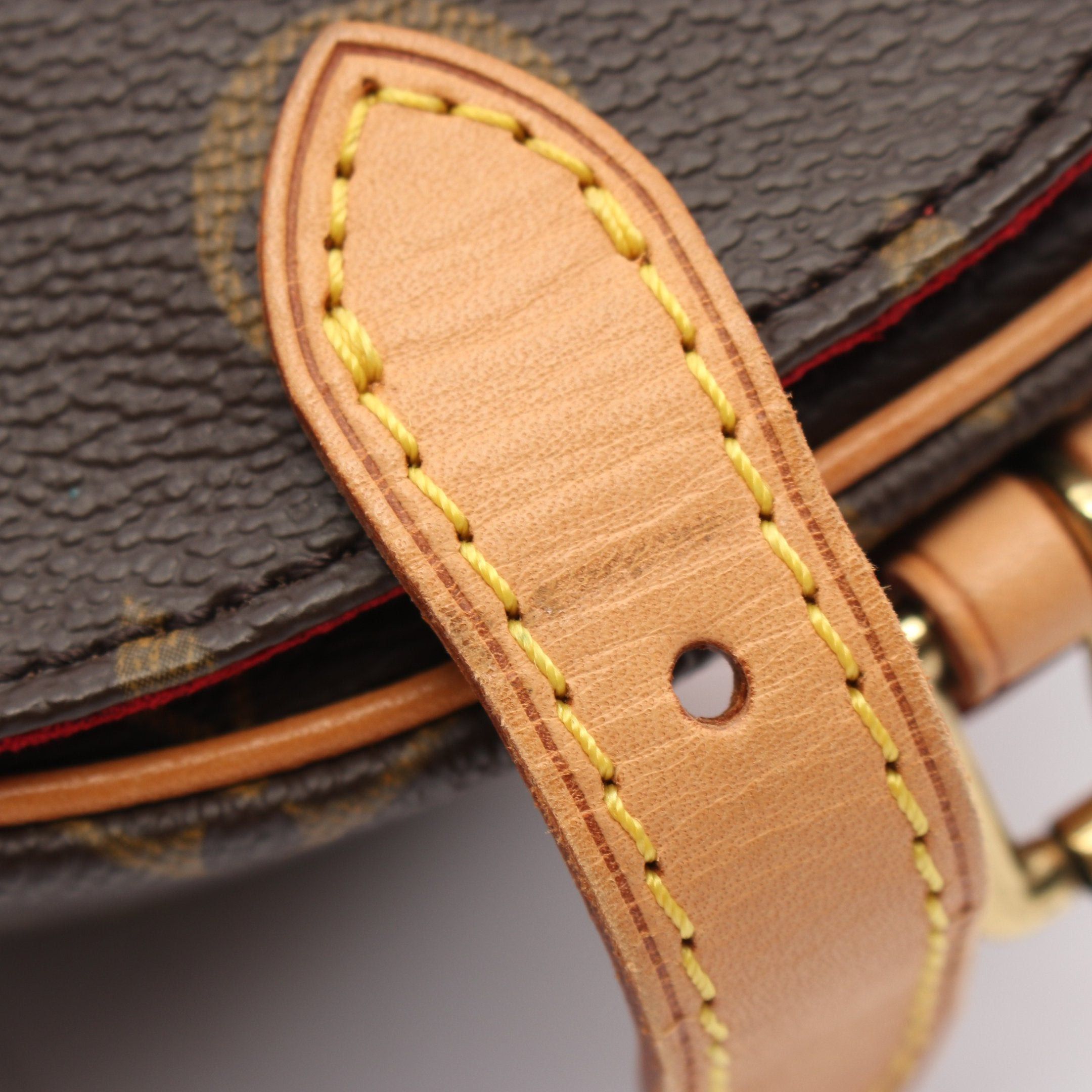 Louis Vuitton Louis Vuitton Tambourine Monogram Shoulder Bag Leather Brown Size ONE SIZE - 6 Thumbnail