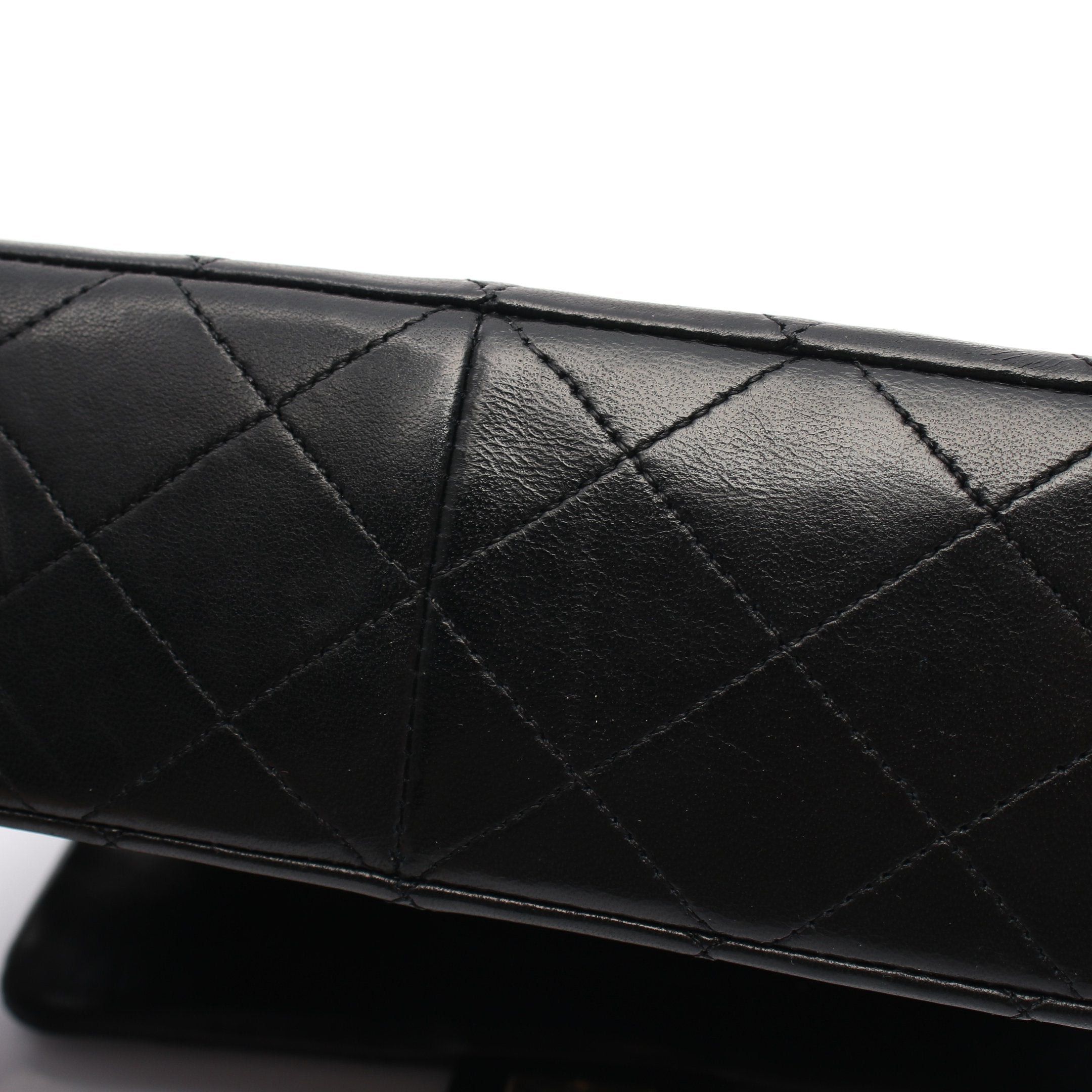 Chanel Chanel Mini Matelasse 20 Chain Shoulder Bag Lambskin Black Gold Hardware Size ONE SIZE - 9 Thumbnail