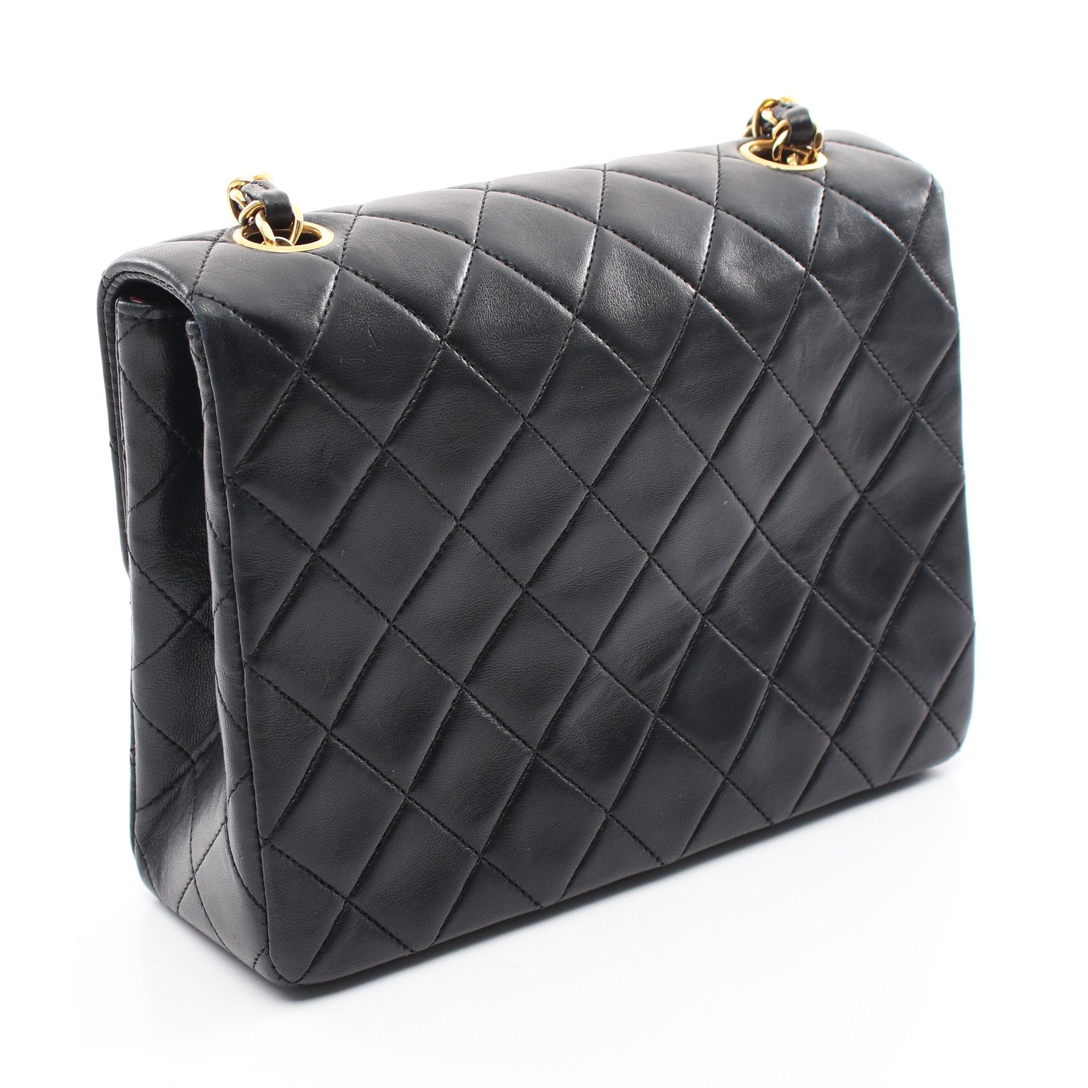 Chanel Chanel Mini Matelasse 20 Chain Shoulder Bag Lambskin Black Gold Hardware Size ONE SIZE - 2 Thumbnail
