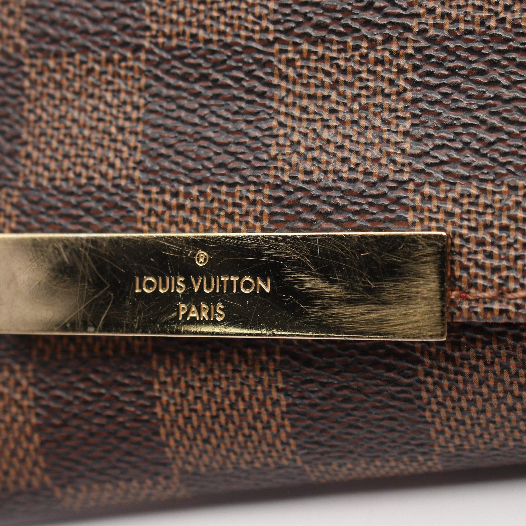 Louis Vuitton Louis Vuitton Favorite Mm Damier Ebene Chain Handbag Leather Brown Size ONE SIZE - 8 Thumbnail