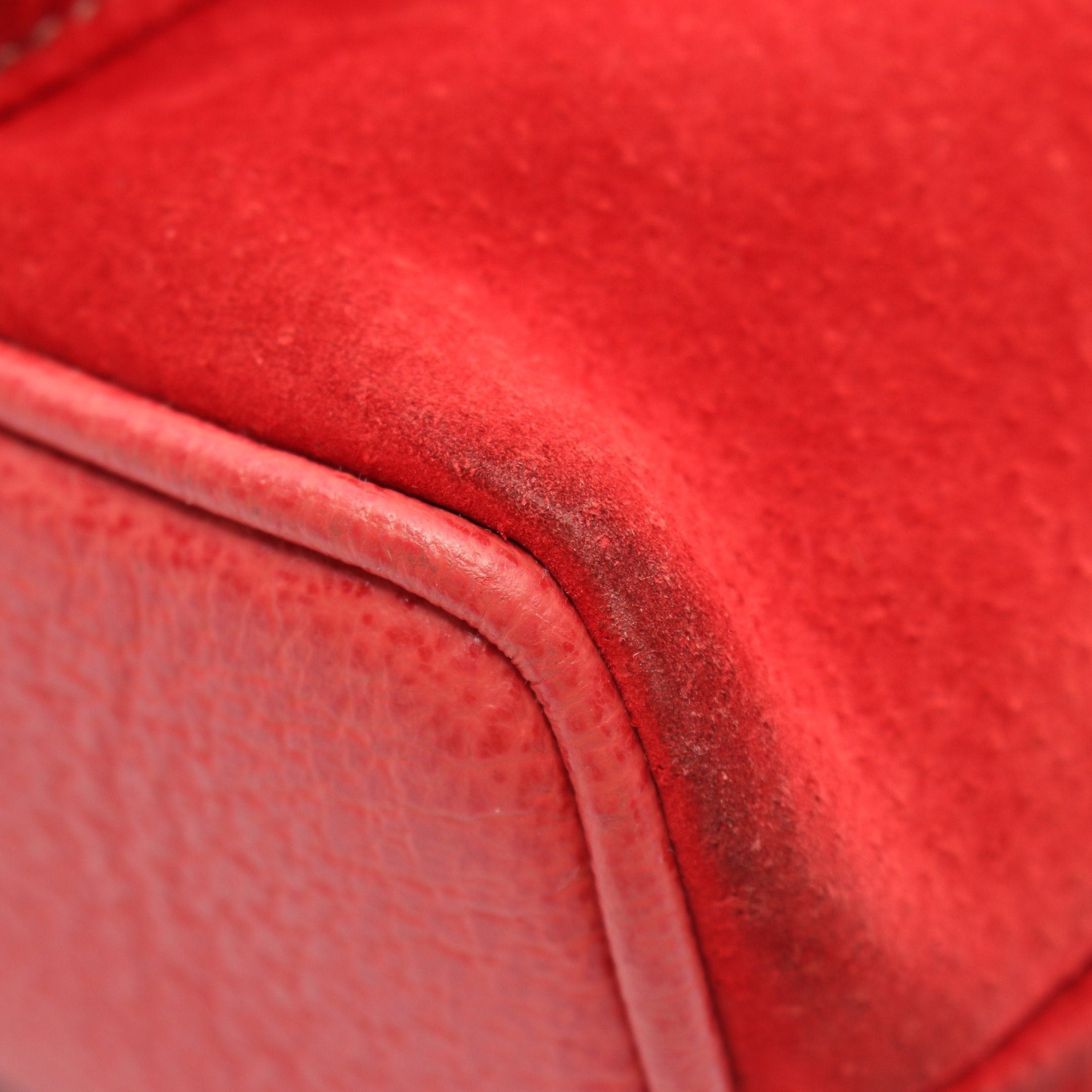 Gucci Bamboo Backpack Rucksack Suede Red